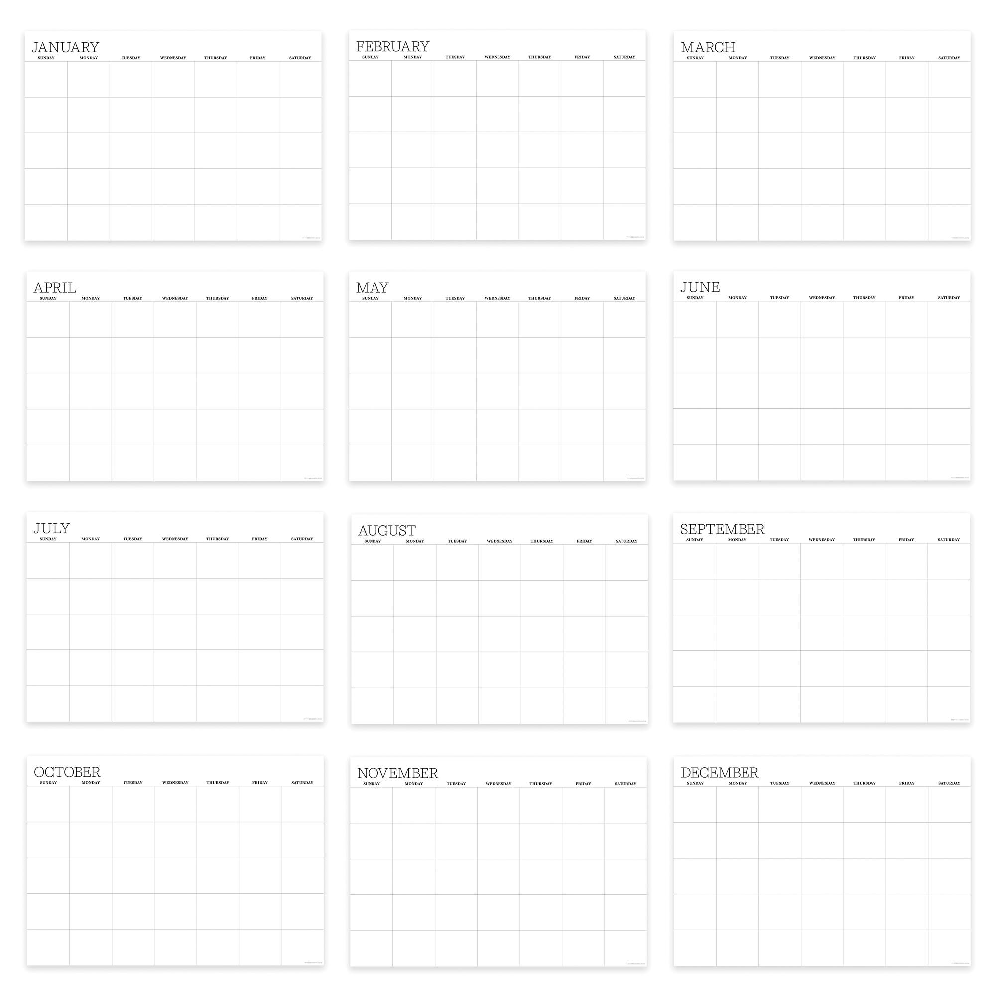 TF Publishing Medium Dry Erase Wired Hanging Horizontal Wall Calendar